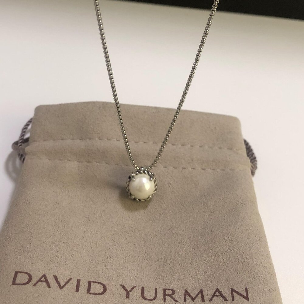 Petite Chatelaine® Necklace in 925 Sterling Silver with Pearl